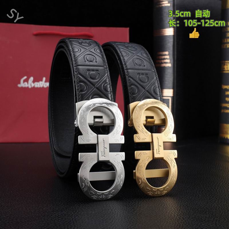 Ferragamo belt(自动带） 35mmX105-125cm 8L254